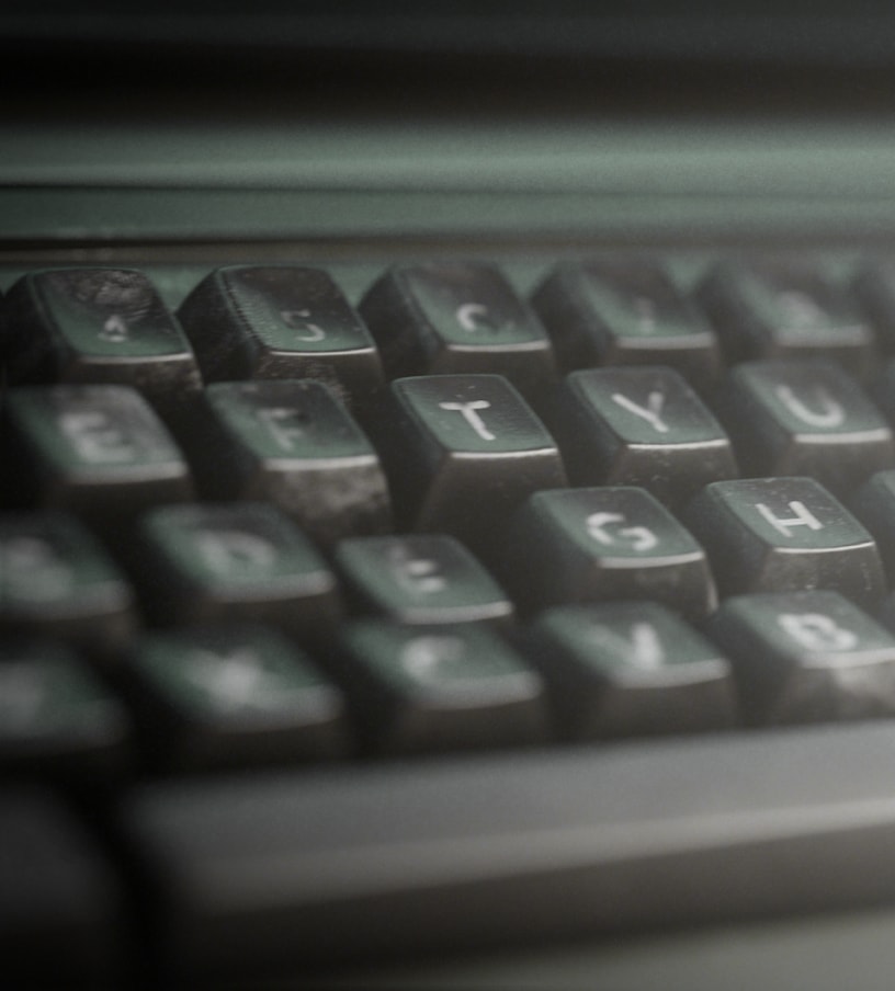 Close-up of a computer keyboard.
